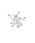 53013527AB - Fuel: Accelerator Pedal for Jeep: Liberty Image