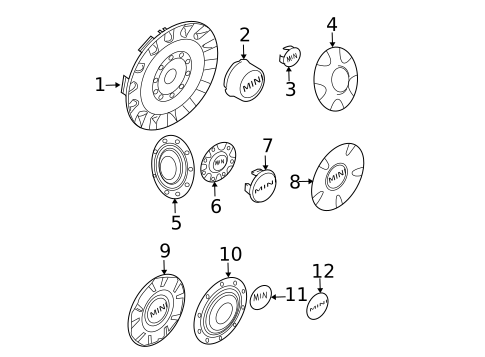 Wheel Covers & Trim for 2005 Mini Cooper #0