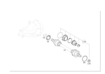 2213504802 - : Exchange Rear Axle Shaft for Mercedes-Benz: 300S, CL550, CLS400, CLS550, CLS63 AMG S, E400, E550, E63 AMG, E63 AMG S, GLK350, S350, S400, S500, S550, SL400, SL450 Image
