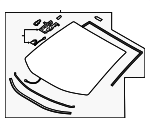 561010R311 - Body: Windshield for Toyota: RAV4, RAV4 Prime Image