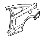 4646TS8A00ZZ - Body: Quarter Panel for Honda: Civic Image