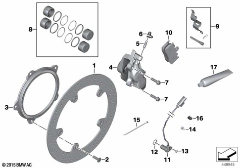 Front Wheel Brake for 2003 BMW-Motorrad K 1200 S #0