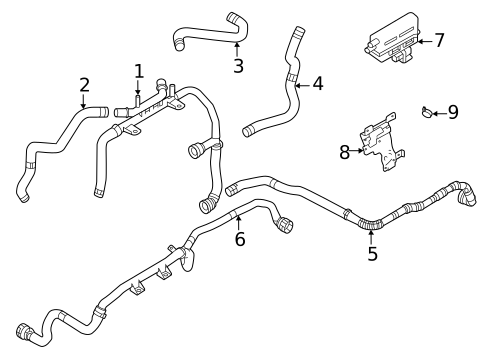 Coolant Lines for 2024 Fiat 500E #0