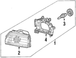 33103SB2681 - : Lens &amp; Housing for Honda Image