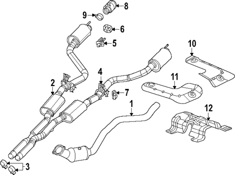 Exhaust Components for 2022 Dodge Charger #1