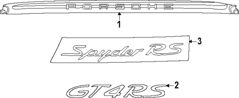 Exterior Trim - Rear Bumper for 2024 Porsche 718 Cayman #1