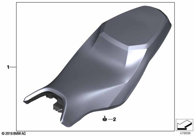 77348562491 - : Bench Seat, High for BMW-Motorrad Image