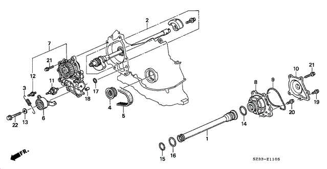 Balancer Shaft for 2002 Acura RL #0