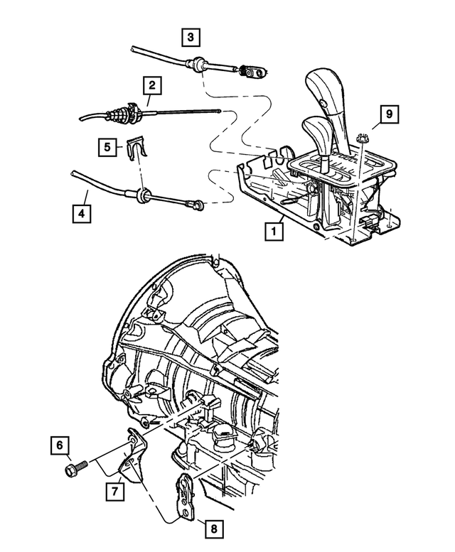 52109673AF - Automatic Transmission Multi-Speed: Shifter Housing And Lever for Mopar Image