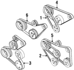 28145271L - : Power Steering Belt for Volkswagen Image
