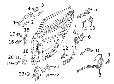 Front Door for 2016 Hyundai Tucson #2