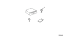 938920400808 - Accessory Components: SCREW-WASHER (4X8) for Honda Image