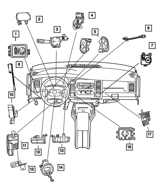 56045532AE - Electrical: Headlamp Switch for Mopar Image