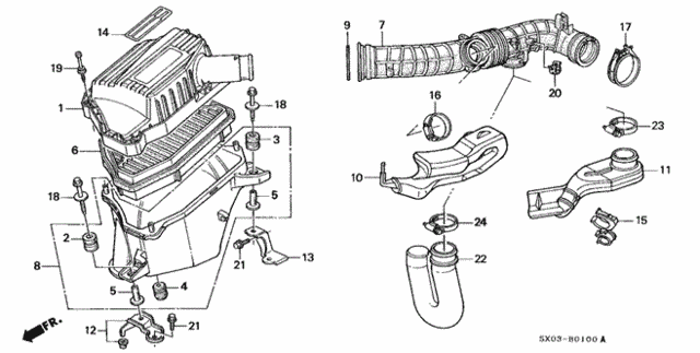 Air Cleaner for 1998 Honda Odyssey #0