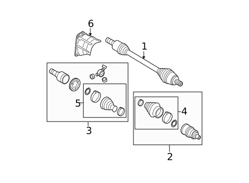Drive Axles for 2007 Volkswagen Passat #2