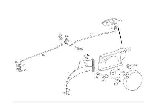 Luggage Compartment Covering for 1989 Mercedes-Benz 300TE #2