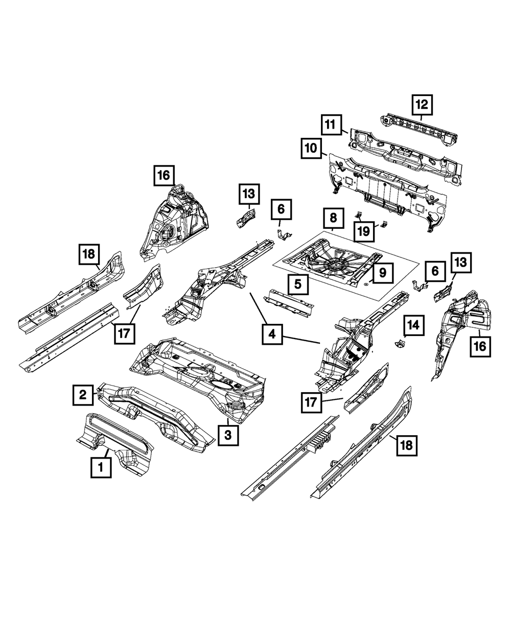 Wheelhouse Inner Panel, Right - Mopar (4787653AA)