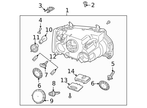 Headlamp Components for 2009 Land Rover Range Rover #0
