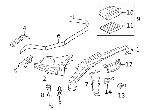 Cowl for 2019 Mercedes-Benz AMG GT 63 #1