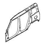 LR181307 - Body: Uniside Assembly for Land Rover: Defender 110, Defender 130, Defender 90 Image