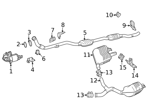 Exhaust Components for 2025 Mercedes-Benz GLC43 AMG #1