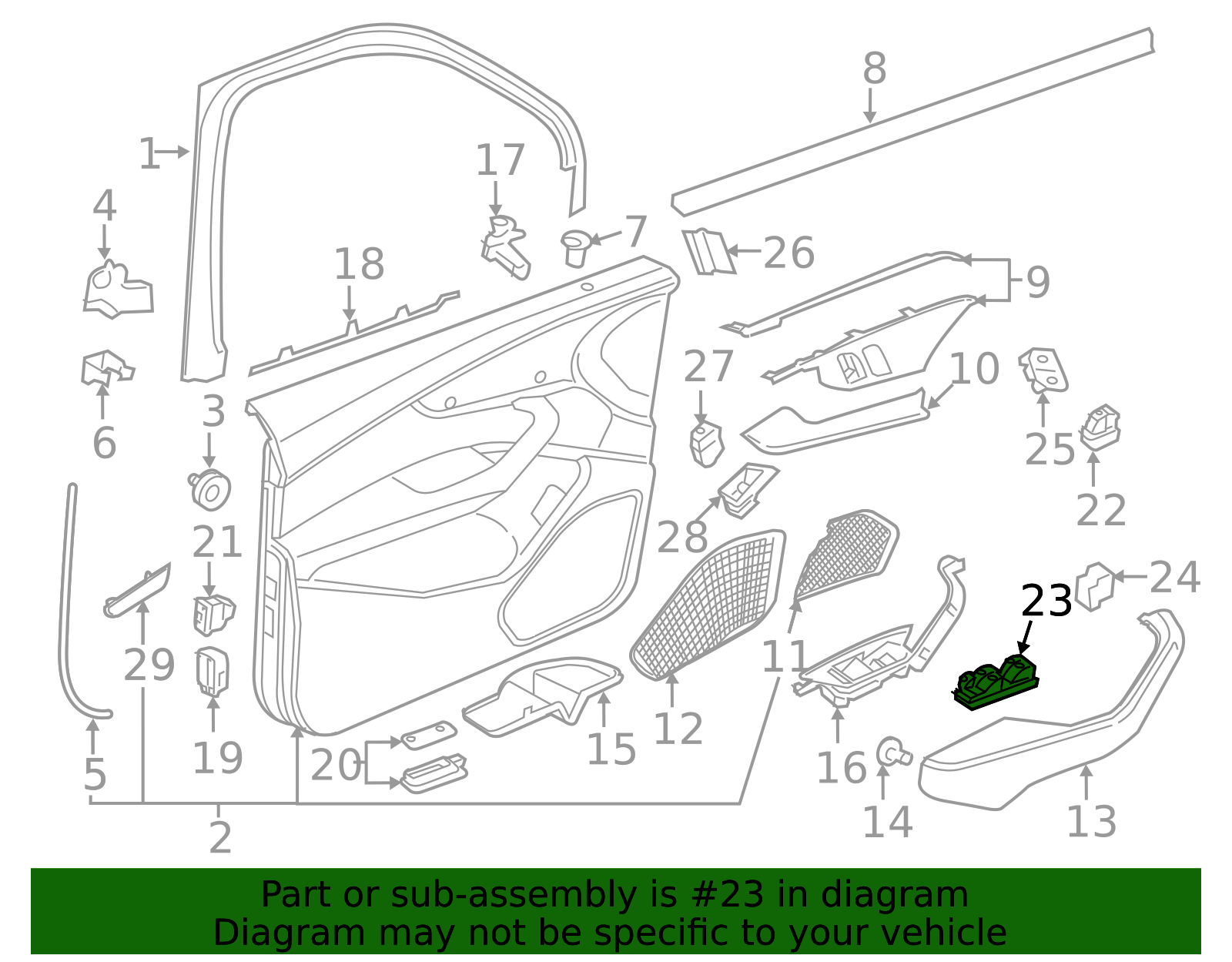2016-2025 Audi Window Switch 8W0-959-851-E-5PR | OEM Parts Online