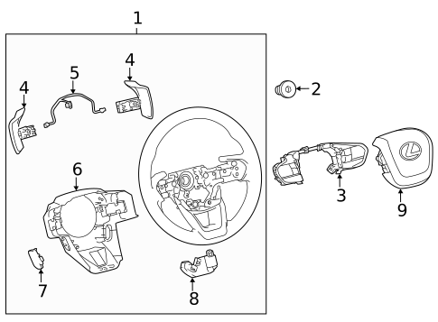 Steering Wheel & Trim for 2025 Lexus NX350h #2