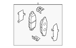 SU00310628 - : Brake Pads for Toyota Image