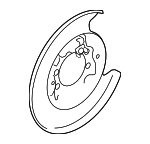 SU00311485 - : Backing Plate for Toyota: GR86 Image