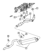 52128972AB - Exhaust: Exhaust Hanger for Mopar Image