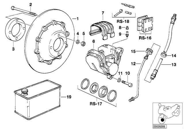 34321452586 - : Brake Pipe for BMW-Motorrad Image