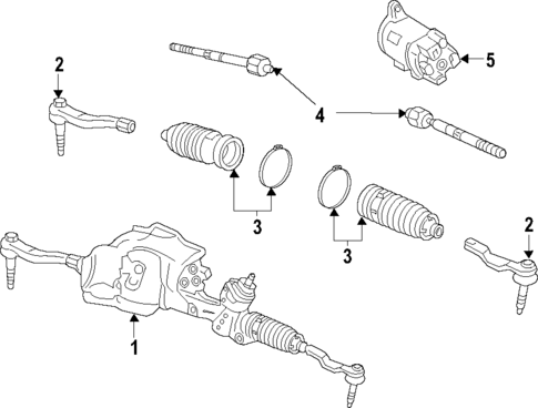 Steering Gear & Linkage for 2025 Cadillac XT4 #1