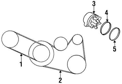 Water Pump for 1996 INFINITI I30 #0