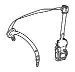 17286021003D53 - Electrical: Seat Belt Assembly for Mercedes-Benz Image