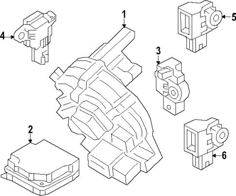 Air Bag Components for 2025 Genesis Electrified G80 #1