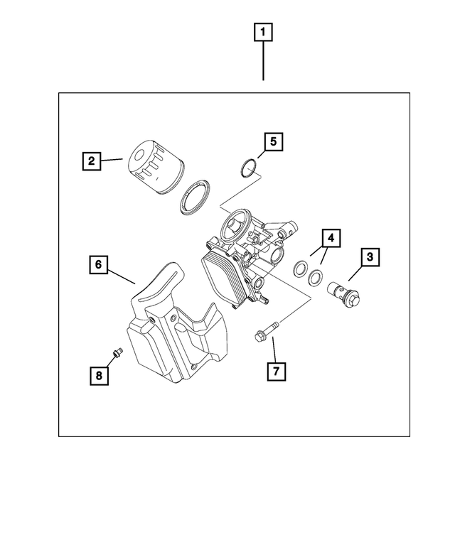 68119533AA - 1.4L Turbo; Engine: Bolt for Mopar Image