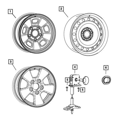 Wheel Spare for 2019 Ram 1500 Classic #0