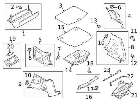 Interior Trim - Rear Body for 2019 Nissan NV200 #1