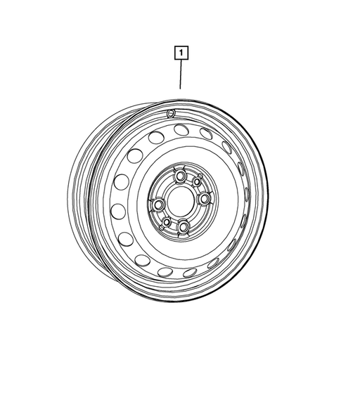 Wheel Spare for 2017 Fiat 500 #0