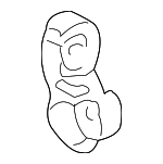 11942P73000 - : Manifold Bracket for Acura Image