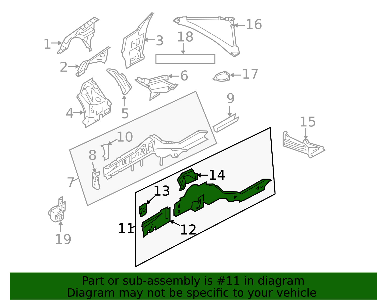 75130JJ90A - Frame Side Member 2010-2020 Nissan 370Z | Nissan