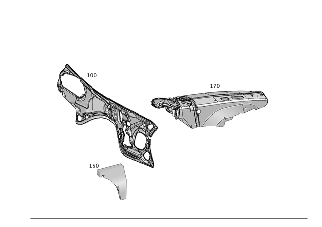 1666827700 - Trim: Dampening, Firewall for Mercedes-Benz: GL350, GL450, GL550, GL63 AMG, GLE300d, GLE350, GLE400, GLE43 AMG, GLE450 AMG, GLE550e, GLE63 AMG, GLE63 AMG S, GLS350d, GLS450, GLS550, GLS63 AMG, ML250, ML350, ML400, ML550, ML63 AMG Image image