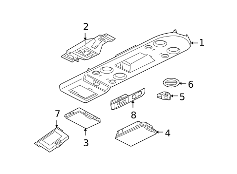Overhead Console for 2009 INFINITI QX56 #0