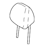 88700J5110CKS - Body: Headrest for Kia: Stinger Image