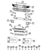 68340509AA - Frame, Bumper and Fascia: Screw for Mopar Image