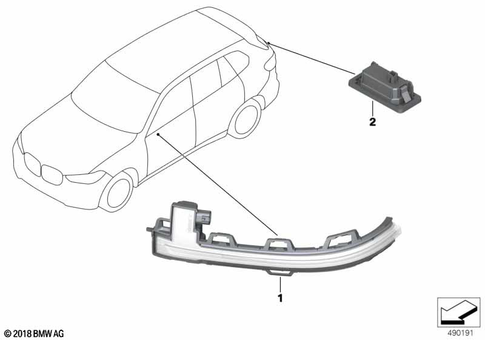 Turn Signals Front / Side for 2019 BMW X5 M #0