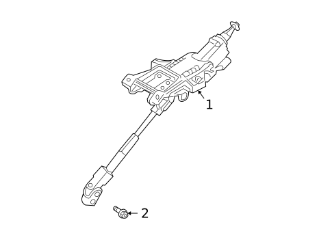 Steering Column Assembly for 2007 Volvo S40 #0
