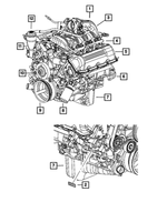 53021755AB - Engine 3.7L Six Cylinder [EKG]: Engine Oil Pan for Mopar Image