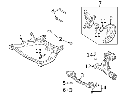 Suspension, Springs & Related Components for 2011 Mazda CX-7 #0