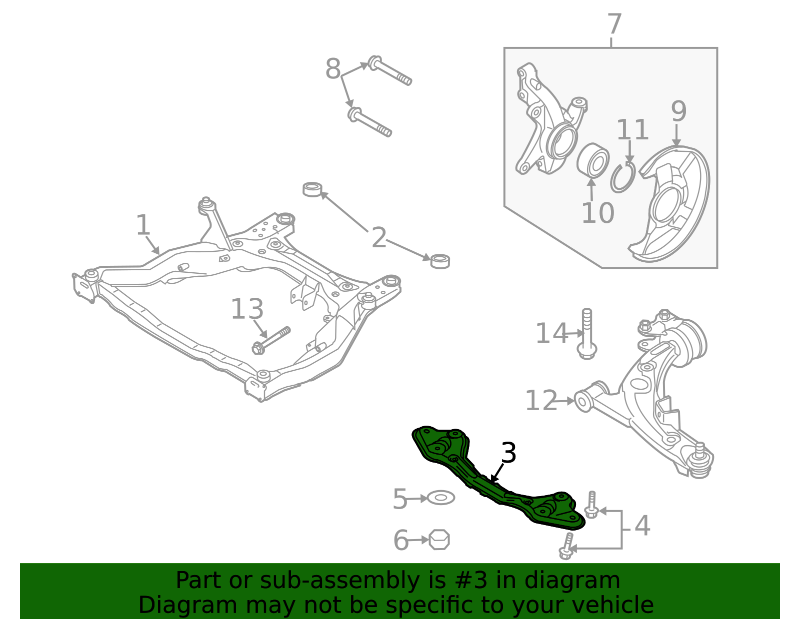 2007-2012 Mazda CX-7 2007-2012 Mazda CX-7 - Cross-Member EG21-34